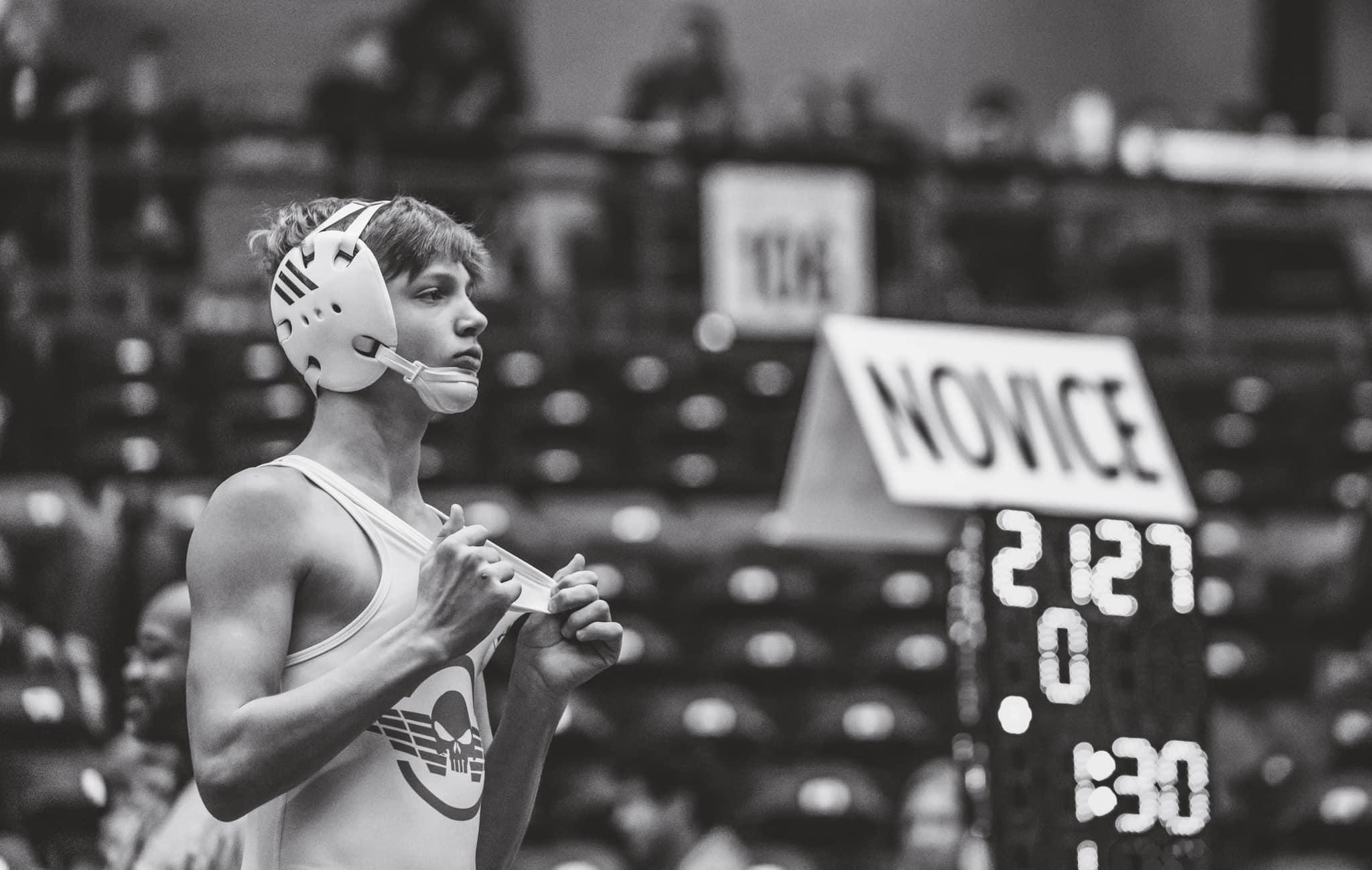 MWA athlete focused before a match